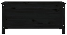 Ζαρντινιέρα Μαύρη 82,5 x 40 x 39 εκ. από Μασίφ Ξύλο Πεύκου - Μαύρο