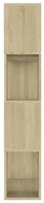 vidaXL Βιβλιοθήκη/Διαχωριστικό Χώρου Sonoma Δρυς 80x24x124,5εκ Μοριοσ.