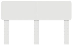 vidaXL Κεφαλάρι με κεφαλάρι Λευκό 150 cm Επεξεργασμένο ξύλο