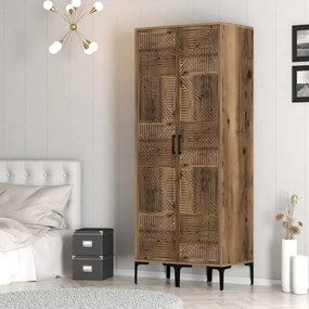 Stewehome Ντουλάπα με δύο πόρτες (PP) 80x47x210 cm