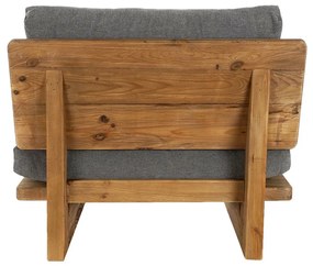 Πολυθρόνα Home ESPRIT Μαύρο Φυσικό 95 x 88 x 75 cm