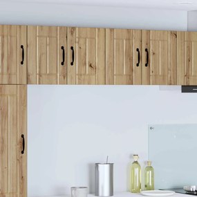 vidaXL Ντουλάπα Τοίχου LUCCA 2 pcs Artisan Δρυς Επεξεργασμένο Ξύλο
