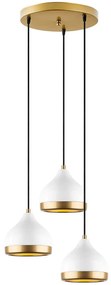 Φωτιστικό Οροφής Yildo 892OPV2132 37x17x111cm 3xE27 40W White-Gold Opviq