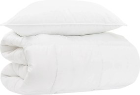 vidaXL Σετ Παπλωμάτων 2 τμχ. 155 x 200 cm Όλες οι εποχές Μπαμπού Λευκό