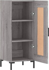vidaXL Ντουλάπι Γκρι Sonoma 34,5x34x90 εκ. από Επεξεργασμένο Ξύλο