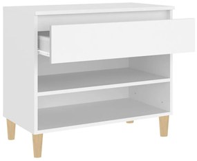 vidaXL Παπουτσοθήκη Λευκή 70 x 36 x 60 εκ. από Επεξεργασμένο Ξύλο