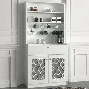 ΕΠΙΠΛΟ ΚΟΥΖΙΝΑΣ AXEL MEGAPAP ΧΡΩΜΑ ΛΕΥΚΟ 90X37X183,6ΕΚ.