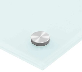 vidaXL Πλάτη Κουζίνας Λευκή 70 x 60 εκ. από Ψημένο Γυαλί