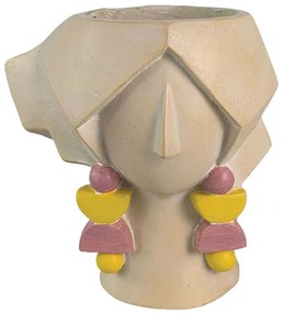 Κασπώ Πρόσωπο 06-00-24551 19,5x14,5x20cm Multi Marhome Polyresin