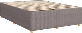 vidaXL Κρεβάτι box spring με στρώμα Taupe 160 x 200 cm Ύφασμα