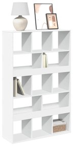 Βιβλιοθήκη Λευκή 100x33x156,5 εκ. από Επεξεργασμένο Ξύλο