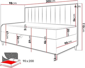 Καναπές κρεβάτι Junior Maja II-Mple-90 x 200