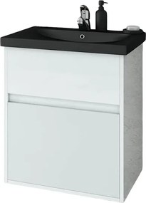 Drop Instinct 55 White/Black - Βάση Επίπλου Με Νιπτήρα (55x46)