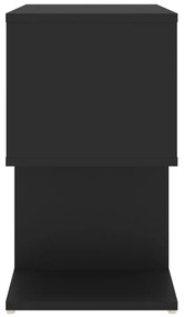 vidaXL Κομοδίνα 2 τεμ. Μαύρα 50 x 30 x 51,5 εκ. από Μοριοσανίδα