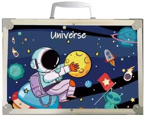 Σετ Βαλιτσάκι Ζωγραφικής με 145τμχ Astronaut Μπλε