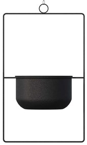 Κασπώ Κρεμαστό Parapet 247HFM1205 25x17x40cm Black Aberto Design Μέταλλο
