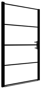 Πόρτα Ντουζιέρας Μαύρη 91 x 195 εκ. Αμμοβολισμένο Ψημένο Γυαλί