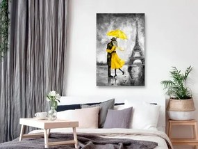 Πίνακας - Paris Fog (1 Part) Vertical Yellow - 40x60