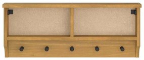 vidaXL Επίτοιχη κρεμάστρα παλτών SANDNES 87x12x35 εκ. Πεύκο μασίφ ξύλο