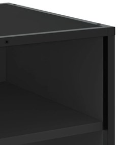 vidaXL Έπιπλο Τηλεόρασης Μαύρο 91x40x46 εκ. από Επεξεργ. Ξύλο/Μέταλλο