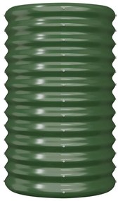 Ζαρντινιέρα Πράσινη 40x40x68 εκ. Ατσάλι με Ηλεκτρ. Βαφή Πούδρας - Πράσινο