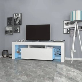 ΕΠΙΠΛΟ ΤΗΛΕΟΡΑΣΗΣ STILO MEGAPAP ΜΕ ΦΩΤΙΣΜΟ LED ΧΡΩΜΑ ΛΕΥΚΟ 150X37X52ΕΚ.