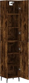 vidaXL Ντουλάπι Καπνιστή δρυς 34,5x34x180 εκ. από Επεξεργασμένο Ξύλο