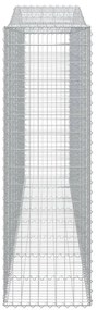 vidaXL Συρματοκιβώτια Τοξωτά 6 τεμ. 400x50x160/180 εκ. Γαλβαν. Ατσάλι