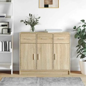 vidaXL Συρταριέρα Sonoma Δρυς 91 x 28 x 75 εκ. Επεξεργασμένο Ξύλο