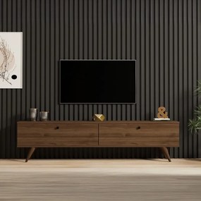 Έπιπλο τηλεόρασης Paris Megapap χρώμα καρυδί 160x25x35εκ. - GP052-0135,2