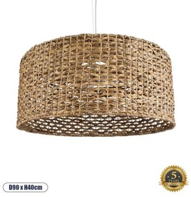 Boho Κρεμαστό Φωτιστικό Οροφής Μονόφωτο 01850 GloboStar-1850-Καφέ 01850