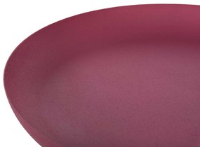 ΤΡΑΠΕΖΙ ΒΟΗΘΗΤΙΚΟ ΣΤΡΟΓΓΥΛΟ DELBEL HM4262.06 ΜΕΤΑΛΛΟ ΣΕ ΡΟΖ Φ36x49Υ εκ.