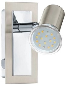 Φωτιστικό Σποτ Eglo 90914 ROTTELO Χρώμιο (Chrome)|Νίκελ ματ (Nickel Mat- Satin) 3000K