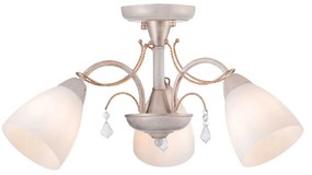 Φωτιστικό Οροφής Elegant DLA12123 White Metal, Glass