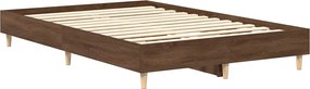 vidaXL Πλαίσιο κρεβατιού χωρίς στρώμα 135x190 εκ. Επεξεργασμένο Ξύλο