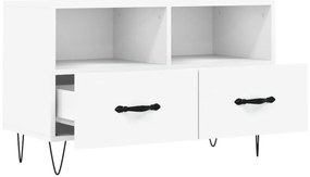 vidaXL Έπιπλο Τηλεόρασης Λευκό 80 x 36 x 50 εκ. από Επεξεργασμένο Ξύλο