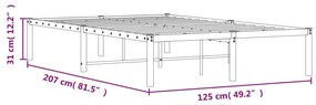 ΠΛΑΙΣΙΟ ΚΡΕΒΑΤΙΟΥ ΛΕΥΚΟ 120 X 200 ΕΚ. 373671