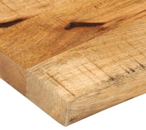vidaXL Επιφάνεια Τραπεζιού 80x20x2,5 εκ. Live Edge Μασίφ Ξύλο Μάνγκο