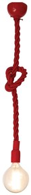 Φωτιστικό Οροφής  HL-4042 CORDS RED 27mm - Σχοινί - 77-2314