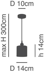 Φωτιστικό Οροφής SE21-BL-B10-SH3 ADEPT PENDANT Brown Shade Pendant+ - Ύφασμα - 77-8739