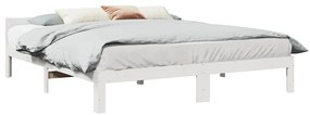 vidaXL Σκελετός Κρεβ. Χωρίς Στρώμα Λευκό 180x200 εκ Μασίφ Πεύκο