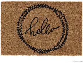 Πατάκι Εισόδου E-Coco 002 Hello 40X60cm Beige-Black Sdim 40Χ60