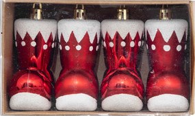 Χριστουγεννιάτικα Στολίδια (Σετ 4τμχ) A-S Santa Boot 192379