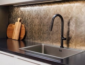 Αυτοκόλλητα πλακάκια Douceur d'intérieur - 25x23.2cm - 4τμχ - Πορτοκαλί