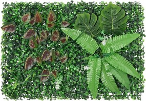  vidaXL Φράχτης 24 τεμ. Πράσινος 40 x 60 εκ. από Τεχνητό Φυτό