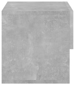 vidaXL Κομοδίνο Επιτοίχιο Γκρι Σκυροδέματος