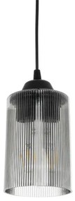 TORUS 203-0063 Μοντέρνο Κρεμαστό Φωτιστικό Καμπάνα Μονόφωτο 1 x E27 IP20 Μαύρο Πλαστικό-Μ10.5 x Π10.5 x Υ18.5cm Globostar-203-00 203-0063
