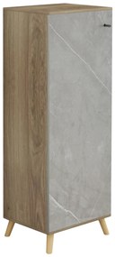 ΠΑΠΟΥΤΣΟΘΗΚΗ-ΝΤΟΥΛΑΠΙ ALVARO HM8954.11 ΜΕΛΑΜΙΝΗ SONAMA-STONE TEXTURE 50Χ38Χ135Yεκ. - HM8954.11