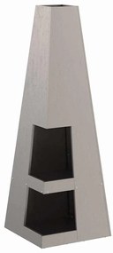 vidaXL Φωτιά Καφέ 35 x 35 x 100 εκ Ατσάλι σκληρυθέν στον αέρα