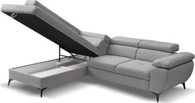 Γωνιακός Καναπές Fairo-Δεξιά-Γκρι